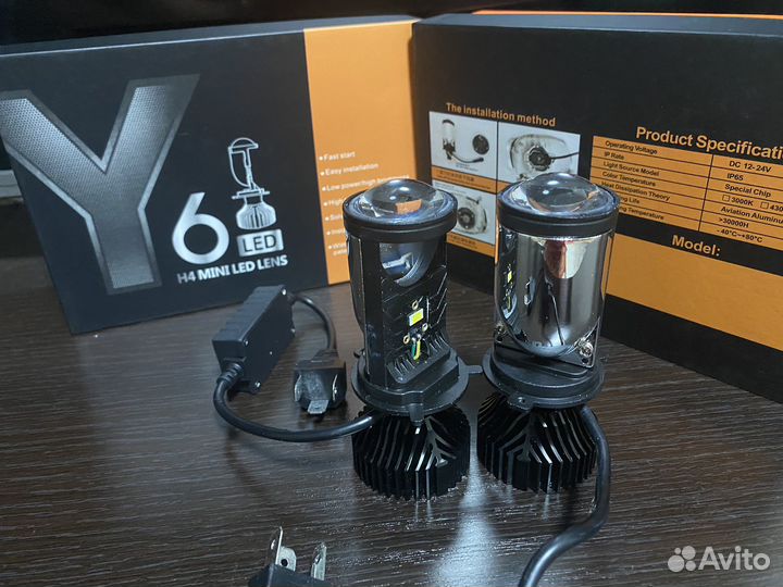 Светодиодные лампы h4, h7,h8,9,11,h1,hb3,hb4