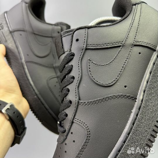 Кроссовки Nike Air Force 1 Low 07 Triple Black 47