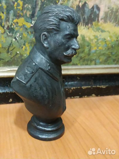 Бюст Сталин чугун литье