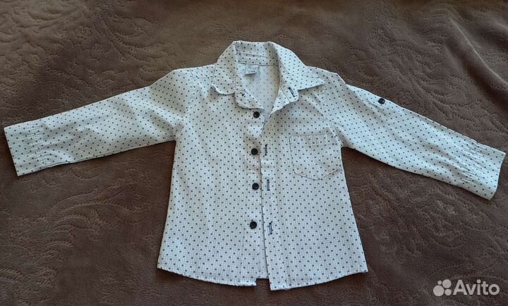 Рубашка на мальчика.Ткань неплотная