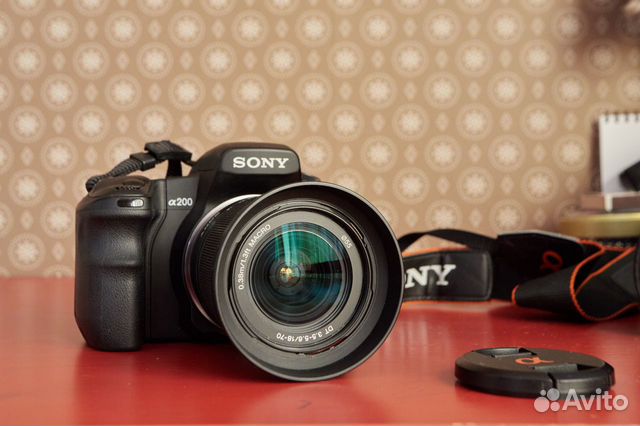Зеркальный фотоаппарат Sony a200 kit 18-70 3.5-5.6