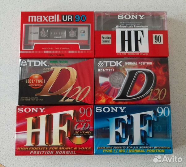 Аудиокассеты Denon Maxell Sony ZZZ