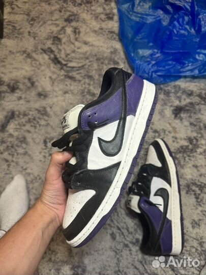 Кроссовки nike dunk sb purple