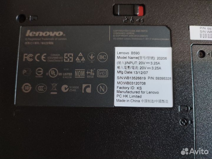 Ноутбук Lenovo B590 Windows 8