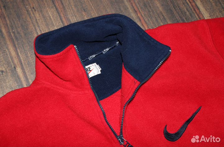 Nike 90's big swoosh fleese 1/3 zip