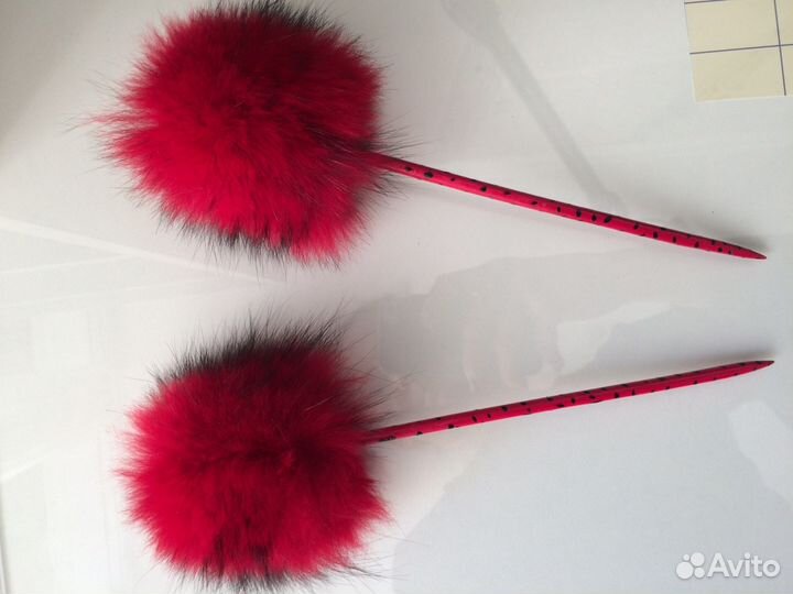 Заколка для волос (палочки, декорированные натурал