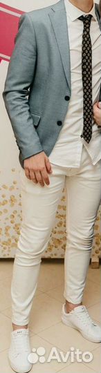 Пиджак zara, рубашка, брюки Bershka