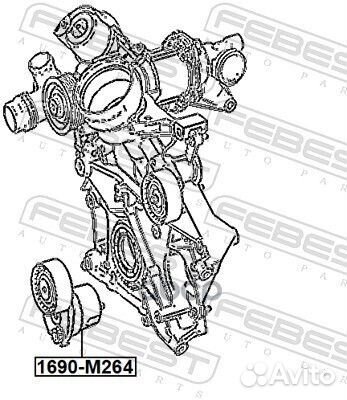 Натяжитель ремня 1690M264 Febest