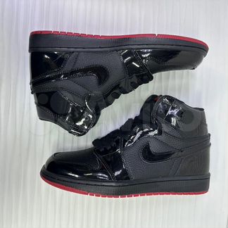 Nike Air Jordan 1 High Patent Black/Red Кроссовки