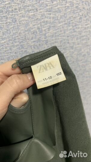 Кожаное платье zara