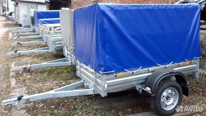 Прицеп бортовой, оцинкованный, кат.В