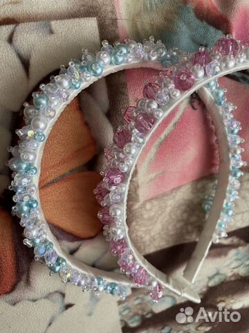 Ободок с бусинками