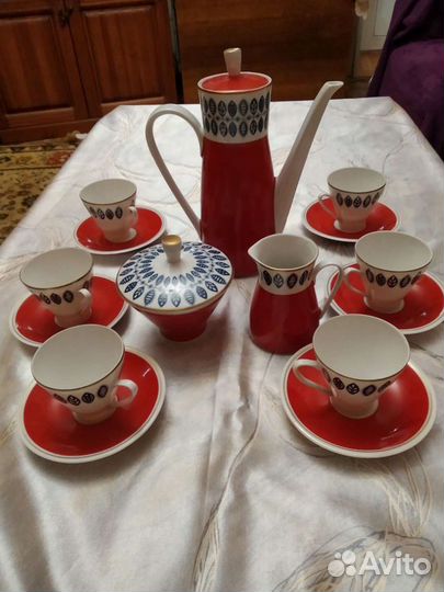 Кофейный сервиз гдр на 6 персон