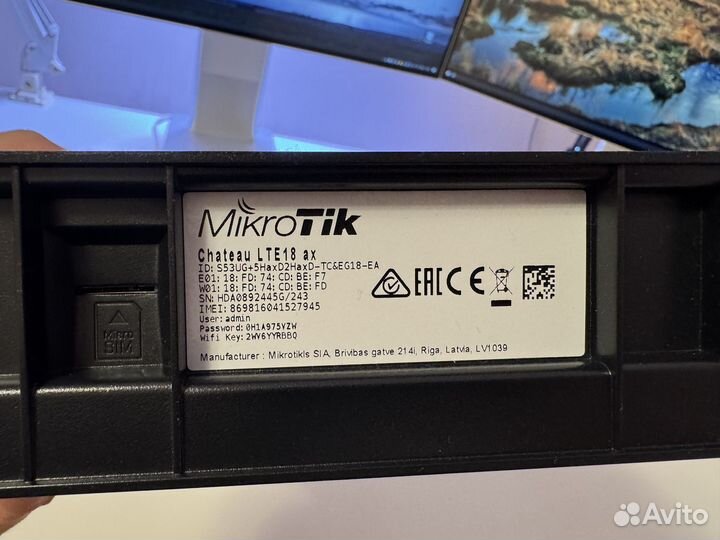 Роутер Mikrotik Chateau lte18 ax