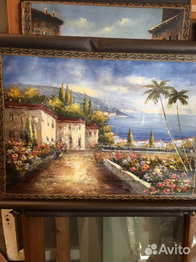 Картина маслом на холсте бу