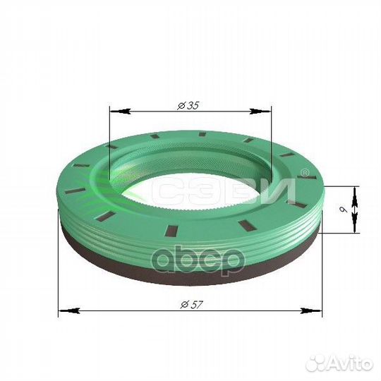 Сальник привода 2110 и полуоси 21213, 2123 правый