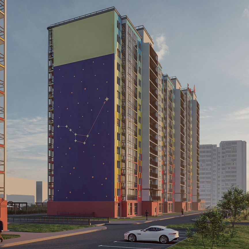 1-к. квартира, 50,5 м², 7/15 эт.