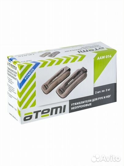 Утяжелитель неопрен Atemi AAW014, 2*2,0кг