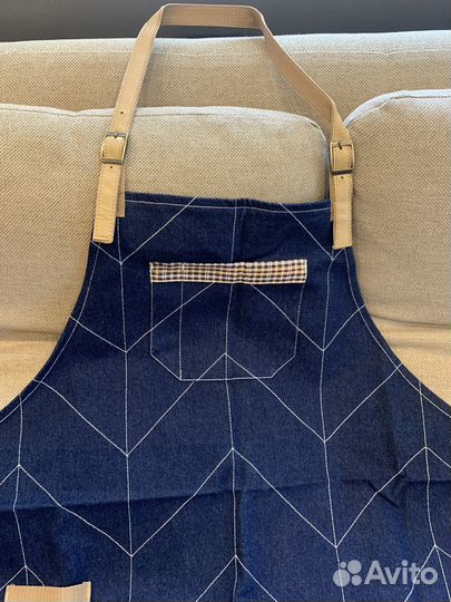 Фартук для повара бармена джинсовый Korrto