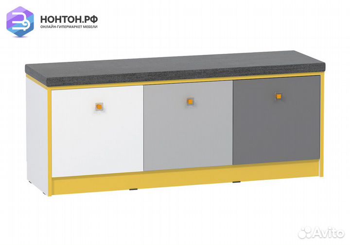 Тумба Альфа 13.230 солнечный свет / темно-серый