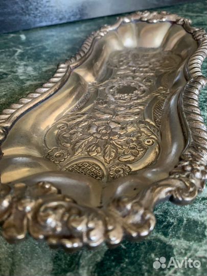 Антикварный поднос посеребренние
