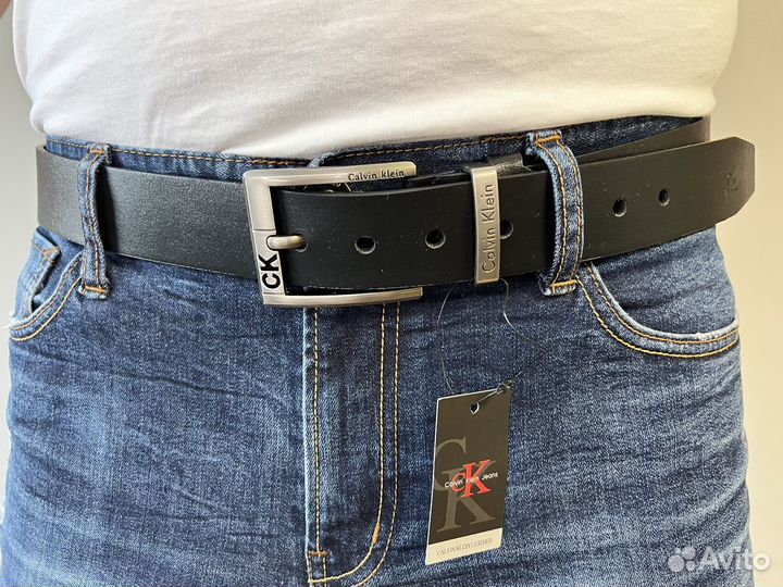 Ремень мужской натуральная кожа Calvin Klein