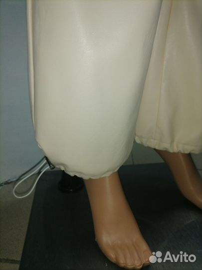 Брюки карго женские экокожа