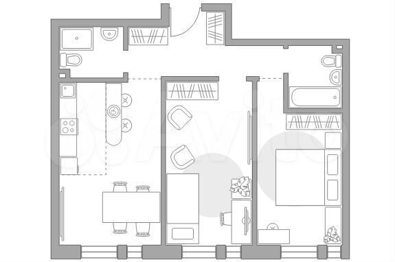 3-к. квартира, 61,4 м², 12/12 эт.