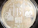 Бельгия 250 фран. 1996 20 лет фонду Короля Бодуэна