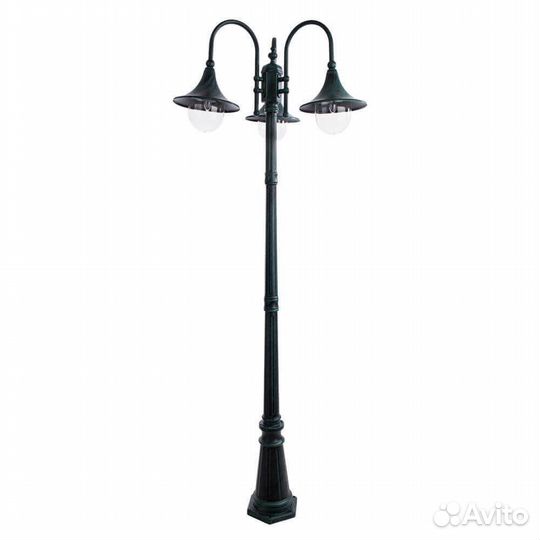 Arte Lamp A1086PA-3BG malaga уличный светильник