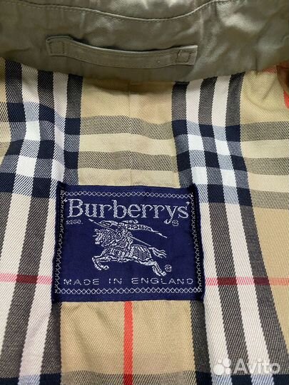 Burberrys Vintage Trench Coat Nova Check Тренч