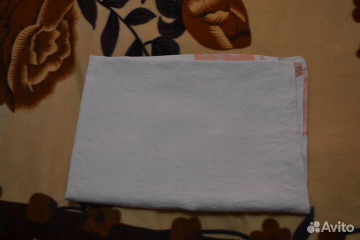 Ткань и скатерть СССР (лён - 2 шт.) и современная