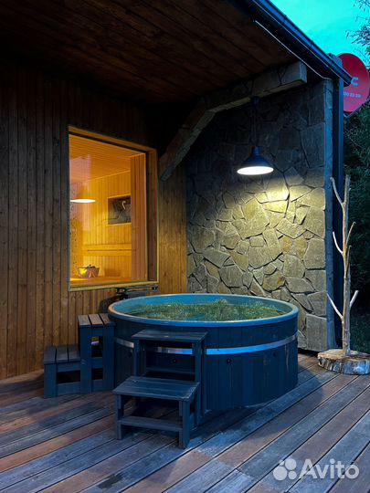 Русская баня с джакузи