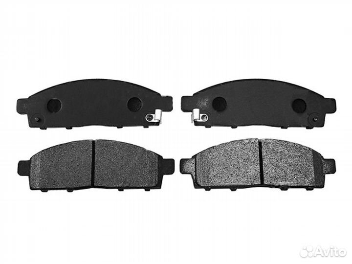 GK0639 колодки дисковые передние с антискрип. плас