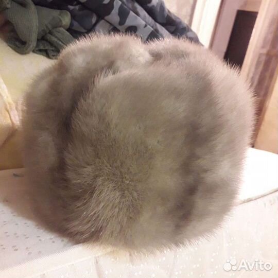 Шапка норка белая