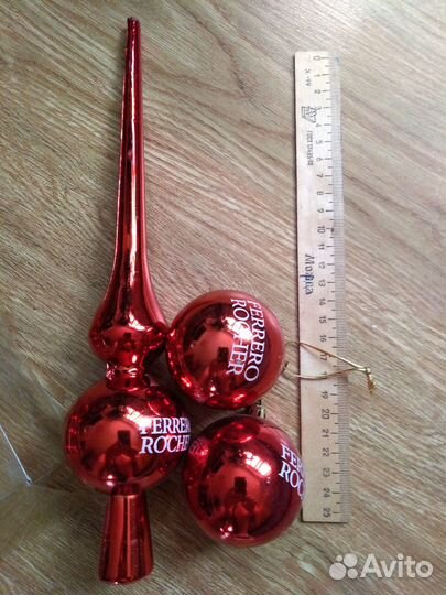 Набор елочных игрушек с наконечником