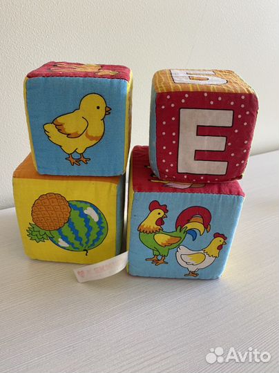 Развивающий кубик мягкий