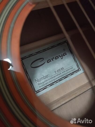 Акустическая гитара Caraya f600 bs