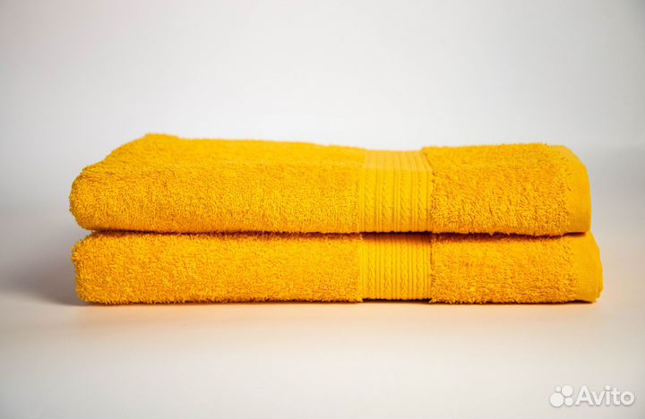 Махровые полотенца в комплекте из двух штук