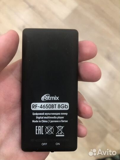 Плеер ritmix RF-4650BT 8gb