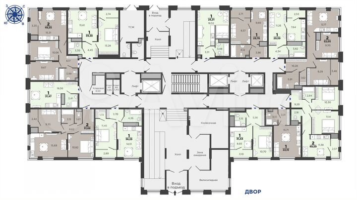 1-к. квартира, 22,2 м², 4/26 эт.