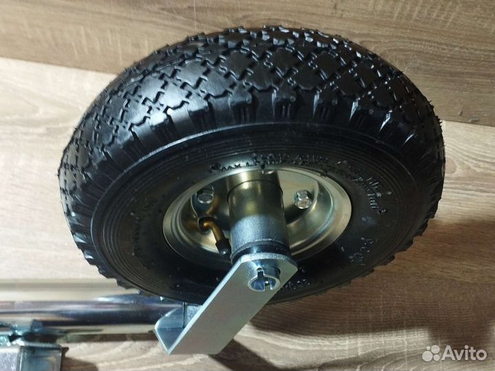 Опорное пневмо колесо для прицепов с хомутом