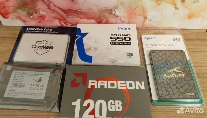 SSD 120GB 240GB 256GB 480GB 1TB новые гарантия