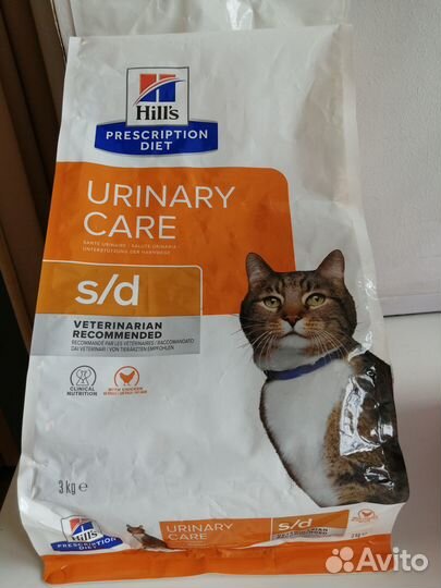 Корм для кошек Hills urinari care s/d 3кг