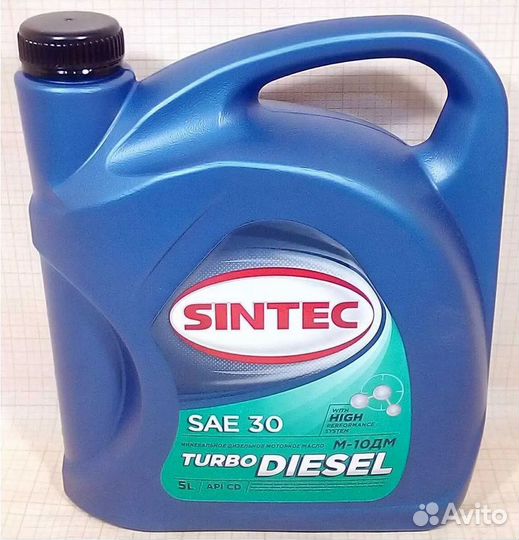 Моторное масло sintec Diesel 30 Минеральное 5л