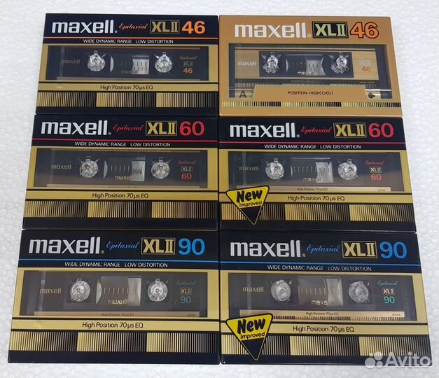 Кассеты Maxell xlii 46/60/90 новые, запечатанные