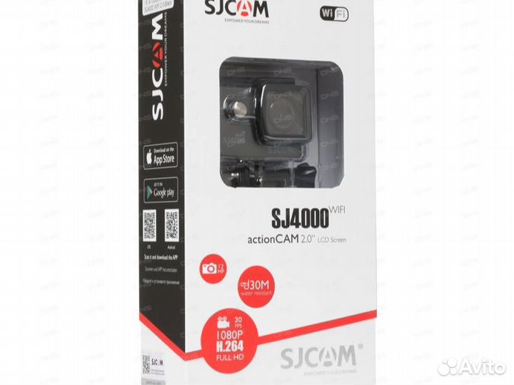 Экшн-камера sjcam SJ4000 WiFi черный