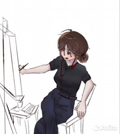 Рисую арты на заказ коммишен