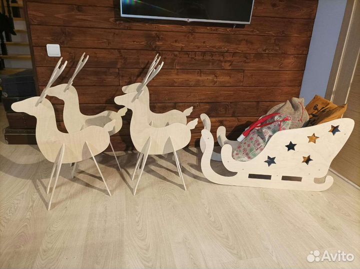 Олень, декоративная игрушка, под ёлку