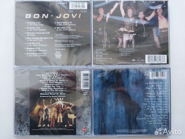 CD диски Bon Jovi, Europe, John Norum